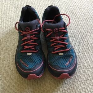 Merrell Teal and Pink Women's Trail Sneakers